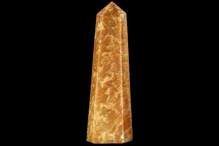 Polished, Orange Calcite Obelisk - Madagascar #108473